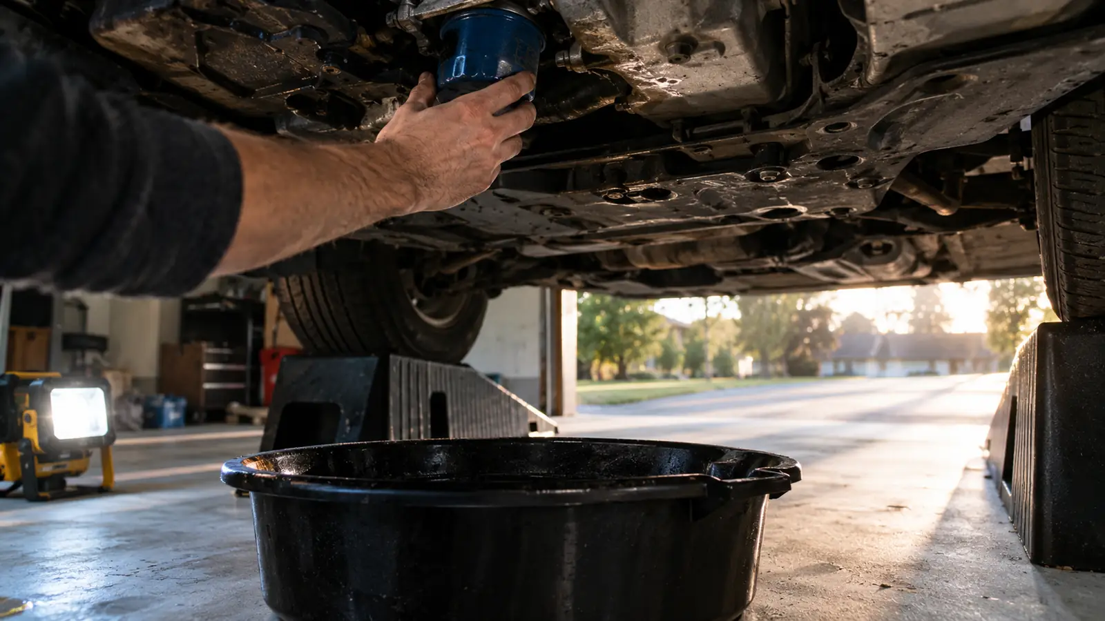 How to Remove a Stuck Oil Filter With a Swivel Wrench